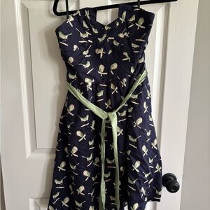 Anthropologie Porridge Sing Sweetly Bird Dress Sz 4
